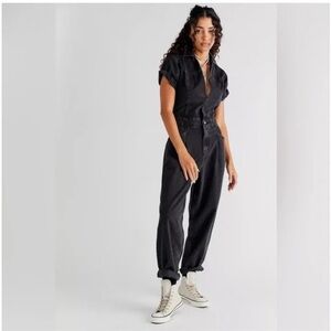EUC Free People Marla Denim Jumpsuit M